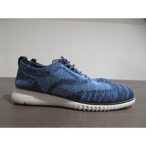 Cole Haan OriginalGrand Stitchlite Oxford Shoes Mens Size 10.5 Blue Knit C27946